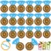 LanMa Diamond Ring Drink Float 20 Pack Inflatable Ring Drink Holders Bachelorette Pool Drink Floats
