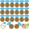 LanMa Diamond Ring Drink Float 20 Pack Inflatable Ring Drink Holders Bachelorette Pool Drink Floats