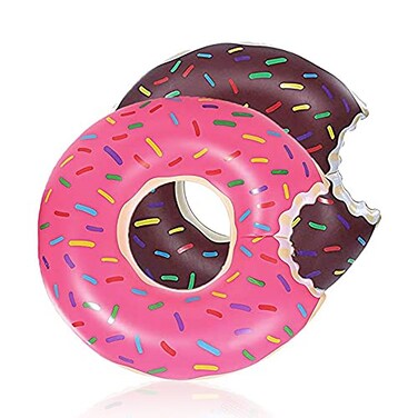 DMAR Donut Pool Floats 234 Donut Tube Pool Doughnut Pool Float Donut Inflatables Doughnut Pool Floatie Donut Swimming Ring 2Pcs