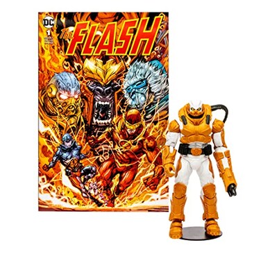 McFarlane Toys DC Direct 7IN Figure with Comic The Flash WV2 Heatwave