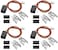 AMI PARTS Terminal Block Kit WB17T10006 Range Surface Burner Plug Connector Replacement Kit by Compatible with GE Stove4 Set