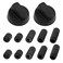 LT Easiyl 2 Sets Universal Plastic Control Knobs Dial Switch Multi Cooker Replacement for Air Fryer Mini Oven Stove Grill with Adapter Knob Switch Black
