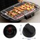 LT Easiyl 2 Sets Universal Plastic Control Knobs Dial Switch Multi Cooker Replacement for Air Fryer Mini Oven Stove Grill with Adapter Knob Switch Black