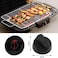 LT Easiyl 2 Sets Universal Plastic Control Knobs Dial Switch Multi Cooker Replacement for Air Fryer Mini Oven Stove Grill with Adapter Knob Switch Black
