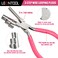 LEONTOOL 3 Step Bail Making Pliers 3 in 1 Wire Bending Looping Pliers for Jewelry Making