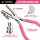 LEONTOOL 3 Step Bail Making Pliers 3 in 1 Wire Bending Looping Pliers for Jewelry Making