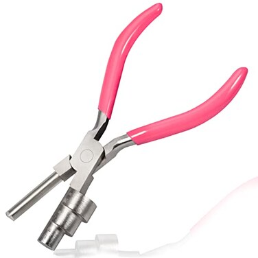 LEONTOOL 3 Step Bail Making Pliers 3 in 1 Wire Bending Looping Pliers for Jewelry Making
