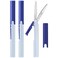 PLUS Plus Pen Style Compact Twiggy Scissors with Cover 3Pack Blue