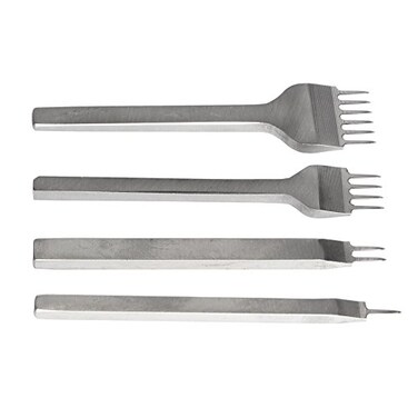 Co-link Colink 4mm 1246 Prong Metal DIY Diamond Lacing Stitching Chisel Set Leather Craft Kits