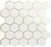 DICOFUN 1 Sheet Hexagon Peel and Stick Backsplash Tile Polished Marble Look Mixed Light Gold Kitchen Backsplash Peel and Stick Wall Tiles