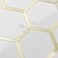 DICOFUN 1 Sheet Hexagon Peel and Stick Backsplash Tile Polished Marble Look Mixed Light Gold Kitchen Backsplash Peel and Stick Wall Tiles