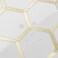 DICOFUN 1 Sheet Hexagon Peel and Stick Backsplash Tile Polished Marble Look Mixed Light Gold Kitchen Backsplash Peel and Stick Wall Tiles