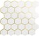 DICOFUN 1 Sheet Hexagon Peel and Stick Backsplash Tile Polished Marble Look Mixed Light Gold Kitchen Backsplash Peel and Stick Wall Tiles