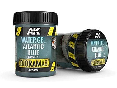 AK Interactive AKI Diorama Effects Atlantic Blue Water Gel 250ml