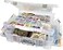 ArtBin 6981AB Super Satchel Deluxe Divided Base Large Portable Art Craft Organizer with Drawers 1 Plastic Storage Case Clear