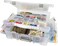 ArtBin 6981AB Super Satchel Deluxe Divided Base Large Portable Art Craft Organizer with Drawers 1 Plastic Storage Case Clear