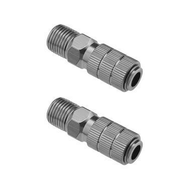 ECSiNG 2PCS Quick Release Airbrush Disconnect Coupling Adapter 18 Inch Airbrush Disconnect Fitting Connector for Air Compressor Airbrush Hose