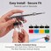 HUBEST 10 Pack 22cc 34 OZ Airbrush Glass Bottles 30 Down Angle Adapter Assemblies Includes 10 Extra Storage Caps Siphon Feed Paint Jars Compatible with Master Iwata Dual Action Airbrush