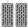 YEQIN Set of 2 Plastic Bobbin Storage Boxes Sewing Craft Plastic Case Storage Box Grey