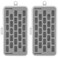 YEQIN Set of 2 Plastic Bobbin Storage Boxes Sewing Craft Plastic Case Storage Box Grey