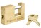 Master Lock 605DAT Trailer Coupler Padlock 4 Pack