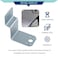 Ziyuan Universal LMount Regulator Mounting BracketFits Fairview Regulators