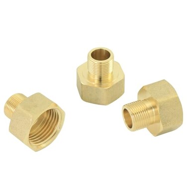 AimatRun Brass 38M to 12F Reducer for RV Kitchen Supply 3 Pcs