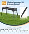PAHTTO RV Sewer Hose Support 15FT HeavyDuty Camper Waste Hose Holder with 7 Foldable Sections Adjustable Stable Waste Drainage Support with Strap Stackable WeatherResistant Patent Pending