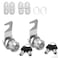 Hecfu 2 Pcs Tool Box Locks with Keys Hook Cam Tubular Cam Lock 58 Keyed Alike Toolbox Lock Secure Your Toolbox Mailbox Drawer Cabinet Locks Silver Zinc Alloy