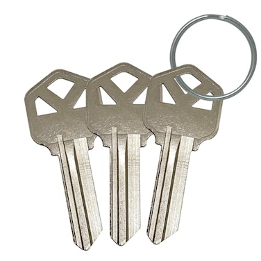 YEUNAS KW1 Blank Keys Replacement for Home and Professional Uncut Blank Keys 3 Pack