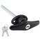 Qjaiune Truck Cap Locking THandles 1 Pack Camper Topper Lock Camper Shell Locks and Keys THandle Canopy Replacement Lock Black T Handle Garage Lock Blind Mount Locking THandle Leer Lock