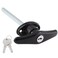 Qjaiune Truck Cap Locking THandles 1 Pack Camper Topper Lock Camper Shell Locks and Keys THandle Canopy Replacement Lock Black T Handle Garage Lock Blind Mount Locking THandle Leer Lock
