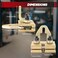 weyleity Professional 5 Ton Auto Body Repair Clamp Kit Heavy Duty Right Angle Multi Hook Point Pull Clamp for Precision Dent Pulling and Frame Straightening Gold Steel Back Clamp Puller