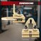 weyleity Professional 5 Ton Auto Body Repair Clamp Kit Heavy Duty Right Angle Multi Hook Point Pull Clamp for Precision Dent Pulling and Frame Straightening Gold Steel Back Clamp Puller