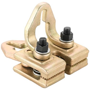 weyleity Professional 5 Ton Auto Body Repair Clamp Kit Heavy Duty Right Angle Multi Hook Point Pull Clamp for Precision Dent Pulling and Frame Straightening Gold Steel Back Clamp Puller