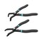 DURATECH 2Piece Push Pin Pliers Set with 30 Degree and 80 Degree Offset Jaws Spring Loaded and Plastic Spraying Auto Clip Removal Tool Kit for Easily Removing Trim Plastic Fasteners Rivets Clips
