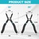 DURATECH 2Piece Push Pin Pliers Set with 30 Degree and 80 Degree Offset Jaws Spring Loaded and Plastic Spraying Auto Clip Removal Tool Kit for Easily Removing Trim Plastic Fasteners Rivets Clips