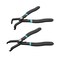 DURATECH 2Piece Push Pin Pliers Set with 30 Degree and 80 Degree Offset Jaws Spring Loaded and Plastic Spraying Auto Clip Removal Tool Kit for Easily Removing Trim Plastic Fasteners Rivets Clips