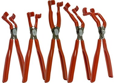 Mag-Mate MAGMATE PLS100S Spark Plug Boot Pliers Versatile Tools Durable Plier Set Prevents Wire Damage Electrical Shock and Burns Secure Grip 5Set Tool Kit 1 of Each Model Black