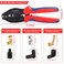 Delgada 36Pcs Spark Plug Wire Crimping Tool Spark Plug Wire Crimper Kit with 36PCS Boot Terminals Crimp and Stripping Tool Set for 180 90 Straight Ignition Wire Coil Terminals