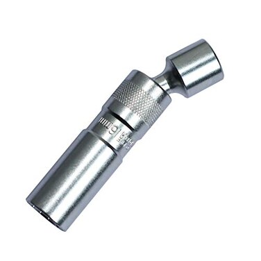 DPTOOL 16mm Magnetic Thin Wall Spark Plug Socket Universal Joint 38Inch Drive Swivel Socket Removal Tool 12pt 96L 16mm Compatible with BMW