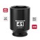 MIXPOWER 12 Drive Deep Impact Socket 41mm CRMO Metric 6 Point Axle Nut Impact Grade Socket for Easy Removal