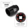 MIXPOWER 12 Drive Deep Impact Socket 41mm CRMO Metric 6 Point Axle Nut Impact Grade Socket for Easy Removal
