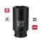 MIXPOWER 12 Drive Deep Impact Socket CRMO 30mm METRIC 6 Point Axle Nut Impact Grade Socket for Easy Removal