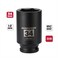 MIXPOWER 12 Drive Deep Impact Socket CRMO 34 mm METRIC 6 Point Axle Nut Impact Grade Socket for Easy Removal
