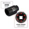 MIXPOWER 12 Drive Deep Impact Socket CRMO 34 mm METRIC 6 Point Axle Nut Impact Grade Socket for Easy Removal