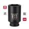 MIXPOWER 12 Drive Deep Impact Socket CRMO 35 mm METRIC 6 Point Axle Nut Impact Grade Socket for Easy Removal