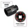 MIXPOWER 12 Drive Deep Impact Socket CRMO 35 mm METRIC 6 Point Axle Nut Impact Grade Socket for Easy Removal