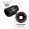 MIXPOWER 12 Drive Deep Impact Socket CRMO 36 mm METRIC 6 Point Axle Nut Impact Grade Socket for Easy Removal