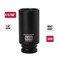 MIXPOWER 12 Inch Drive Deep Impact Socket 1116 SAE CRMO 6 Point Axle Nut Impact Grade Socket for Easy Removal